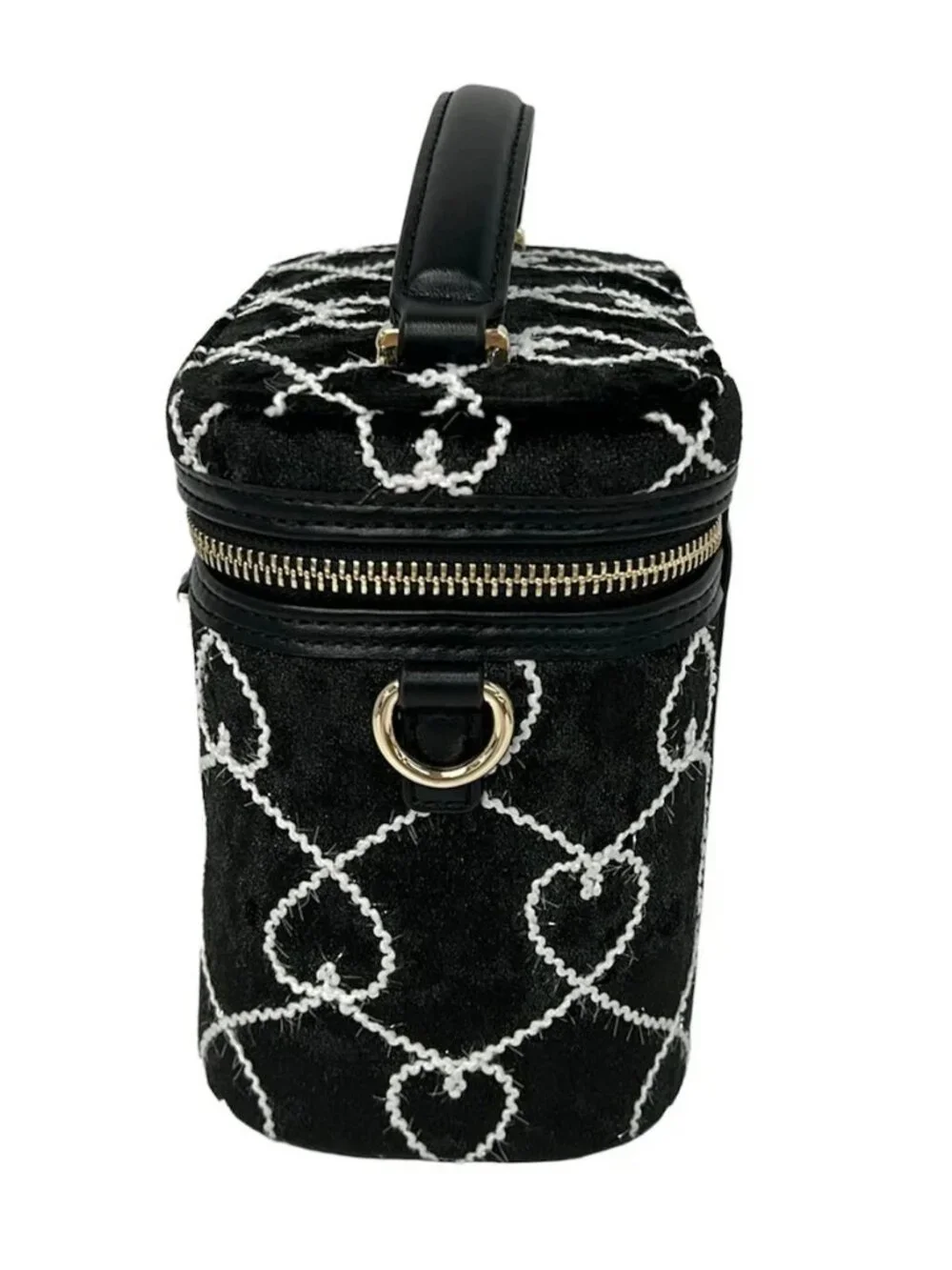 Samantha Vega Kuromi Collection Black White Polyester Vanity Bag